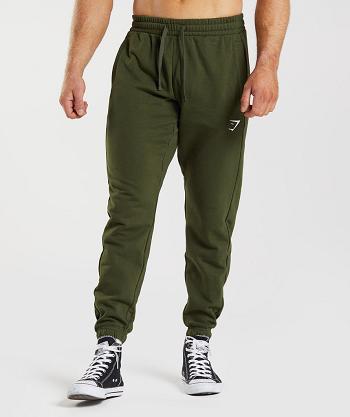Pánské Kalhoty Jogger Gymshark Essential Oversized Olivy Zelené | CZ 2987ZUT